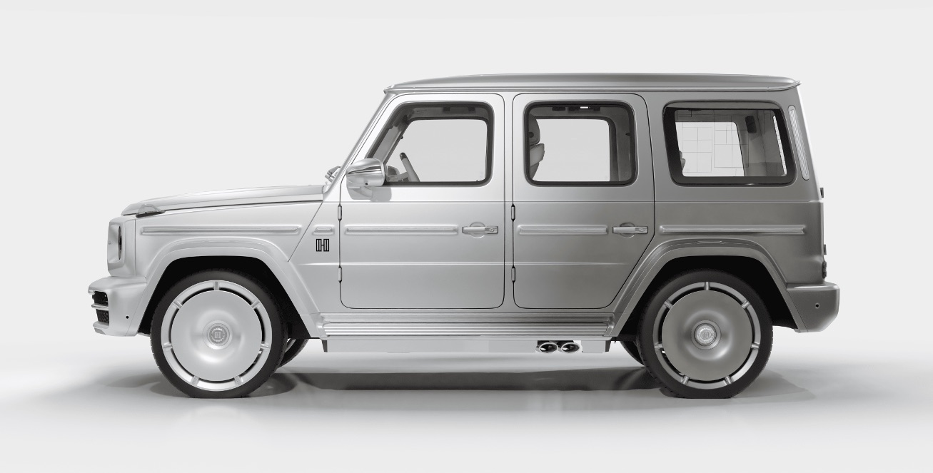 Ma — all silver Salon Silhouette side profile